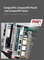 CompactPCI, CompactPCI PlusIO and CompactPCI Serial