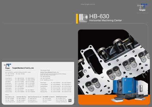 3-AXIS CNC MACHINING CENTER / HORIZONTAL / CUTTING/HB-630II