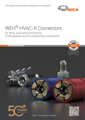 WEH&reg; Connectors for Refrigeration and air conditioning