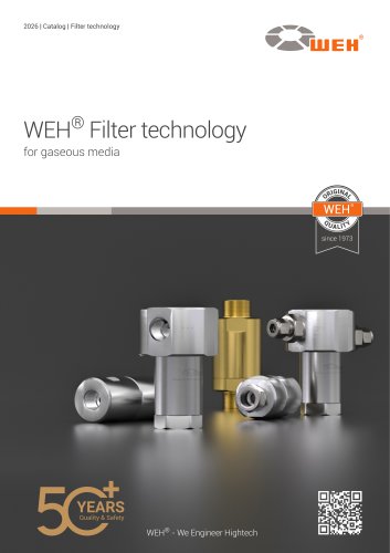 WEH&reg; Filter technology for gaseous media
