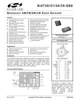 Si4730/Si4731/Si4734/Si4735-D60 Broadcast AM/FM/SW/LW Radio Receiver