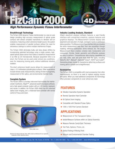 FizCam 2000 Data Sheet