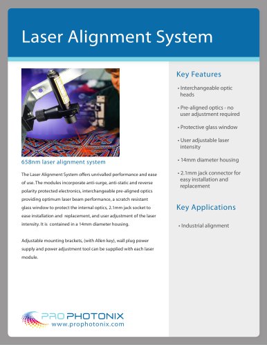 Laser Alignment System Laser Diode Modules