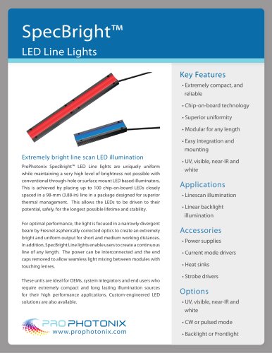 SpecBright? LED Line Lights