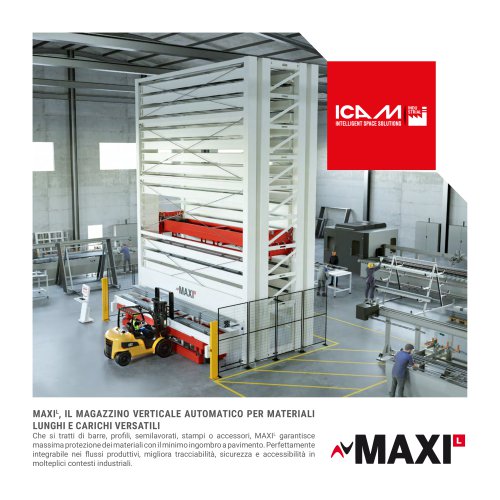 MAXI L -  il magazzino verticale automatico per materiali lunghi e carichi versatili