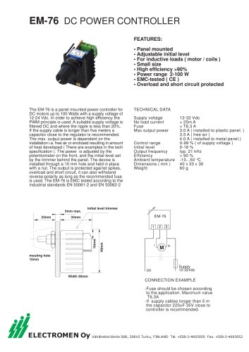 EM-76DC motor controller