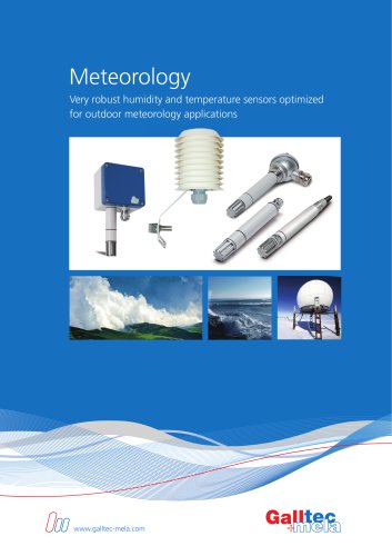 Meteorology humidity and temperature sensors