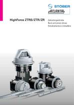 HighForce ZTRS/ZTR/ZR Planetary Rack & Pinion Drive Systems Catalog