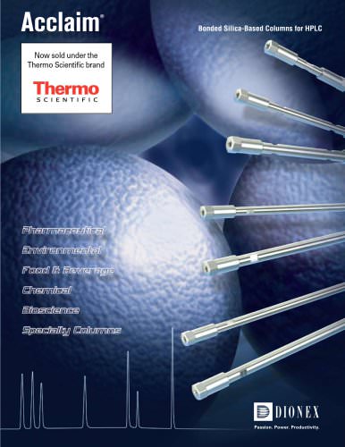 Acclaim Bonded Silica-Based Columns for HPLC