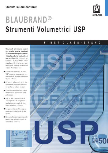 BLAUBRAND® Strumenti Volumetrici USP