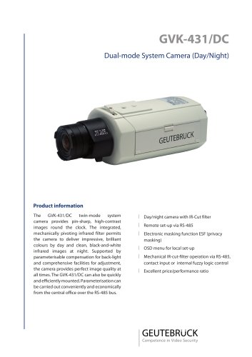 Dual-mode Cameras Day/Night GVK-431 