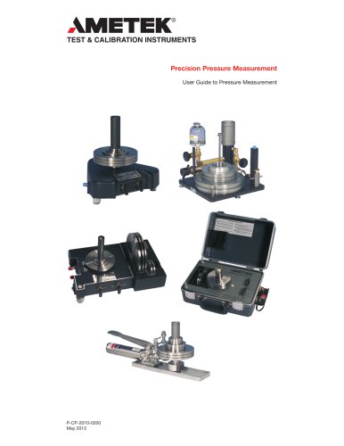 Ametek Precision Deadweight Pressure Measurement