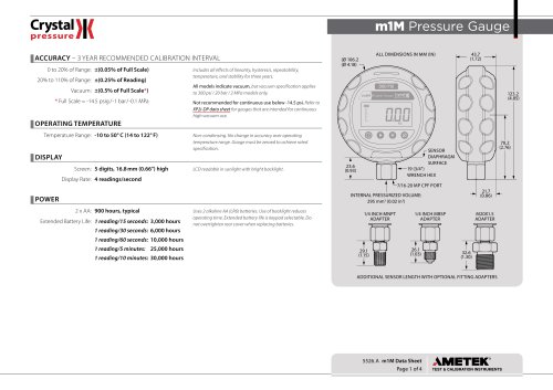 m1m Data Sheet