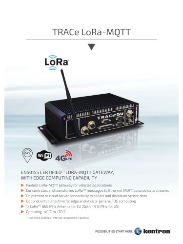 TRACe LoRa-MQTT