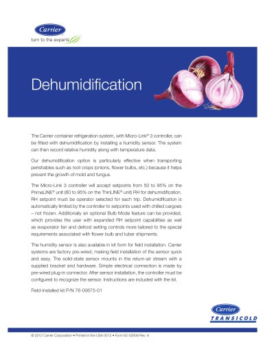 Dehumidification