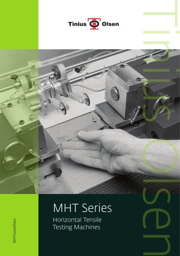 MHT Series - Horizontal Tensile Testing Machines from Tinius Olsen