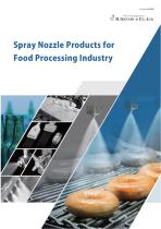 Spray nozzle solutions for the food processing industry