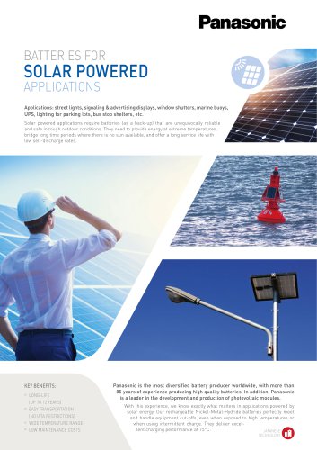 Ni-MH batteries leaflet - Solar power