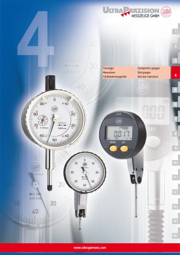 Comparator gauges  Dial gauges  Dial test indicators