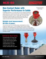 NCR-80 Non-Contact Radar Brochure