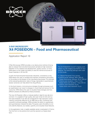 X4 POSEIDON application report – Food and Pharmaceutical