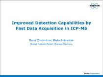 Improved Detection Capabilities by  Fast Data Acquisition in ICP-MS