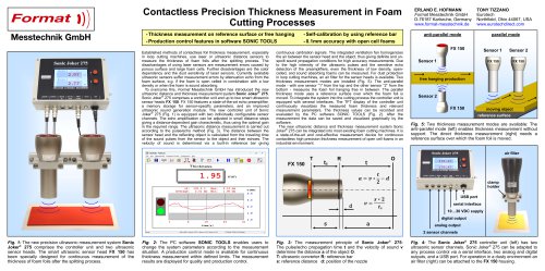 Contactless Precision Thickness Measurement in Foam Cutting Processes