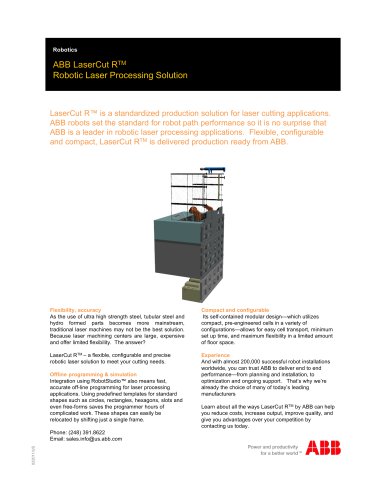 ABB Laser Cutsheet_IRBP R