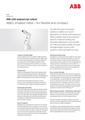 IRB 120 industrial robot