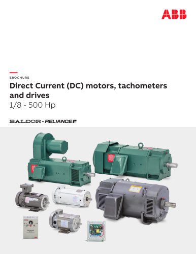 Direct Current (DC) motors, tachometers and drives