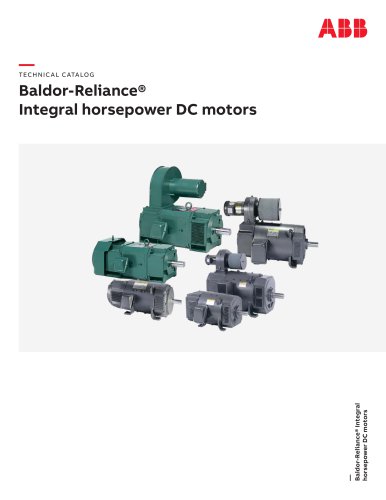 Integral horsepower DC motors