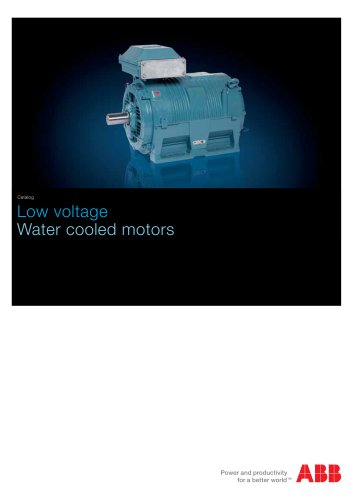 Low Voltage Water cooled motors