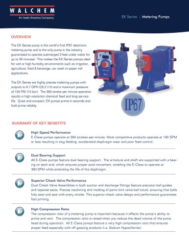 EK Series | Metering Pumps