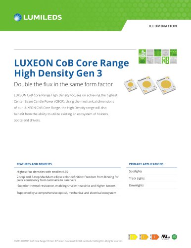 LUXEON CoB Core Range High Density Gen 3 