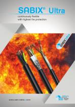 CONTINUOUSLY FLEXIBLE CABLE WITH HIGHEST FIRE PROTECTION