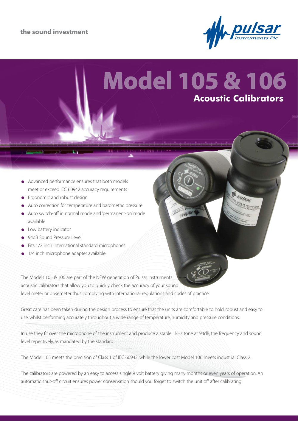 Model 106 - Pulsar Instruments
