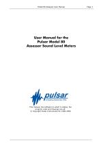 User Manual for the Pulsar Model 80 Assessor Sound Level Meters