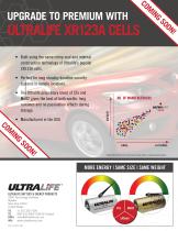 Ultralife XR123A Sell Sheet