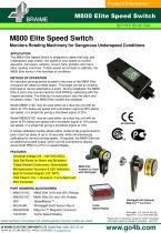 M800 Speedswitch - underspeed motion monitor