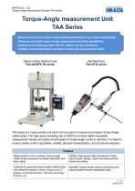 Torque-Angle Measurement Unit TAA series