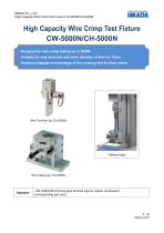 Wire Crimp Test Fixture CW-5000N & CH-5000N