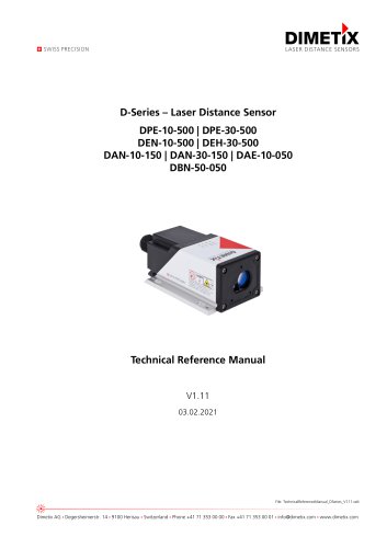 D-Series – Laser Distance Sensor