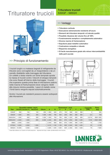 Trituratore trucioli