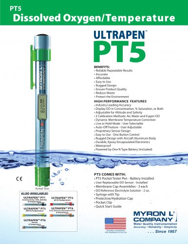ULTRAPEN&trade; PT5 Dissolved Oxygen (DO) & Temperature Pen