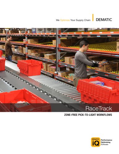 RaceTrack:ZONE-FREE PICK-TO-LIGHT WORKFLOWS