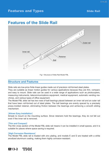 Features of the Slide Rail