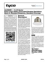ILLUSION — 11.2 K-factor  Extra Large Orifice Concealed Pendent Sprinklers  Quick & Standard Response, Standard Coverage