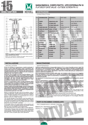 Gate valve – Item 15