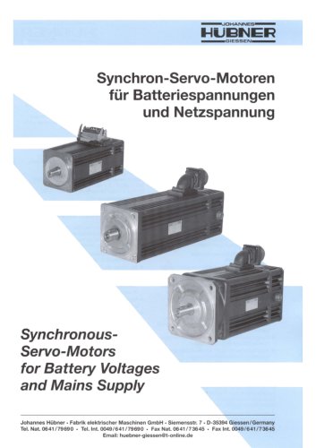 Synchron-Servo-Motoren