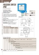 Diaphragm pressure switch - PSA2000W